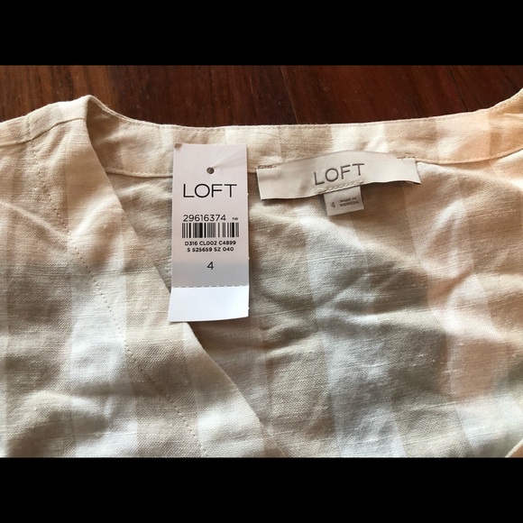 LOFT linen blend dress - Picture 3 of 4